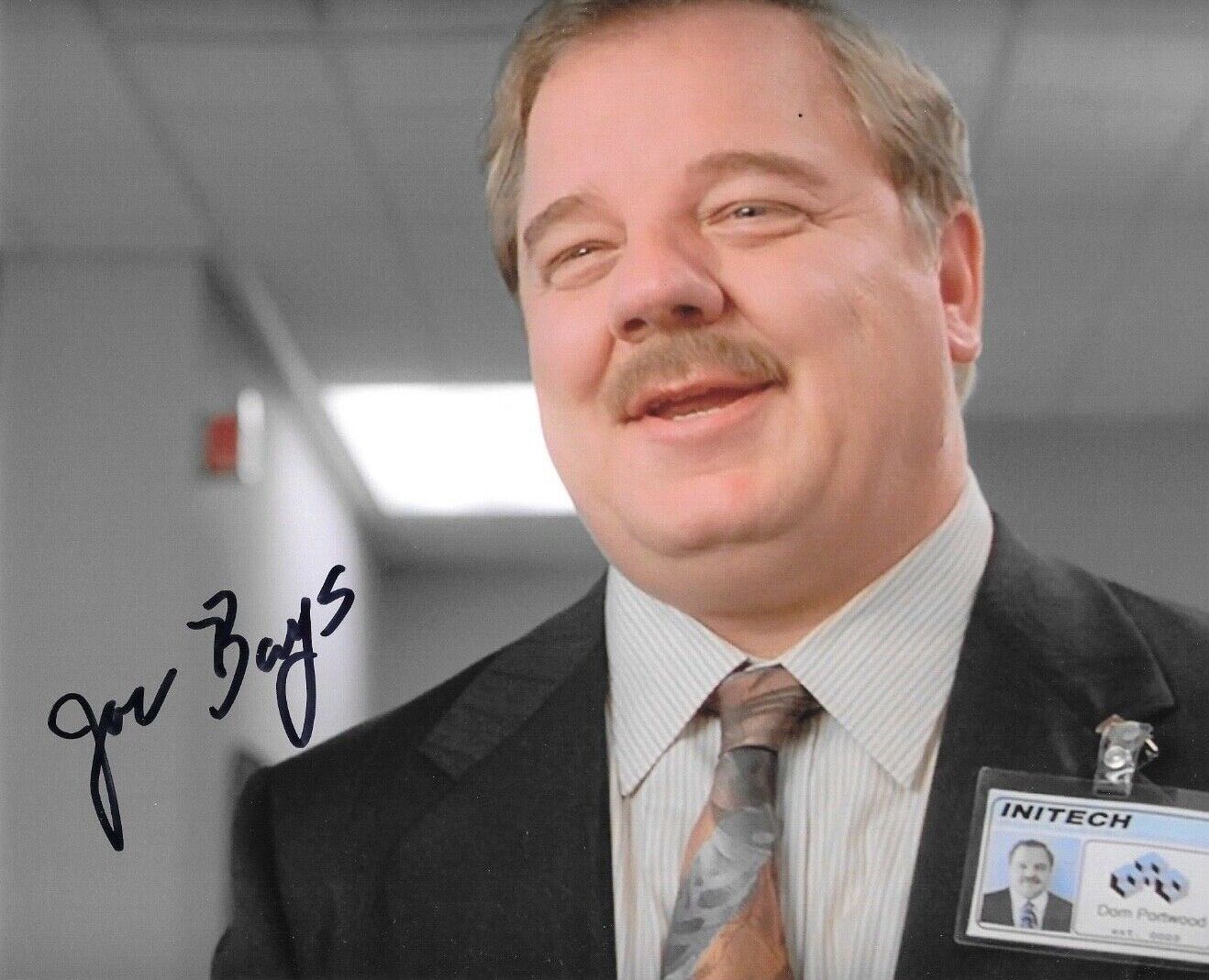 * JOE BAYS * signed 8x10 Photo Poster painting * OFFICE SPACE * DOM PORTWOOD * COA * 3