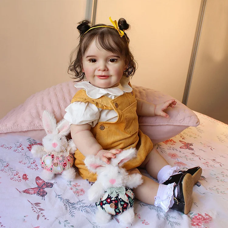  [New] 20" Super Realistic Handmade Huggable Cloth Body Reborn Baby Doll Girl Named Yatude - Reborndollsshop®-Reborndollsshop®