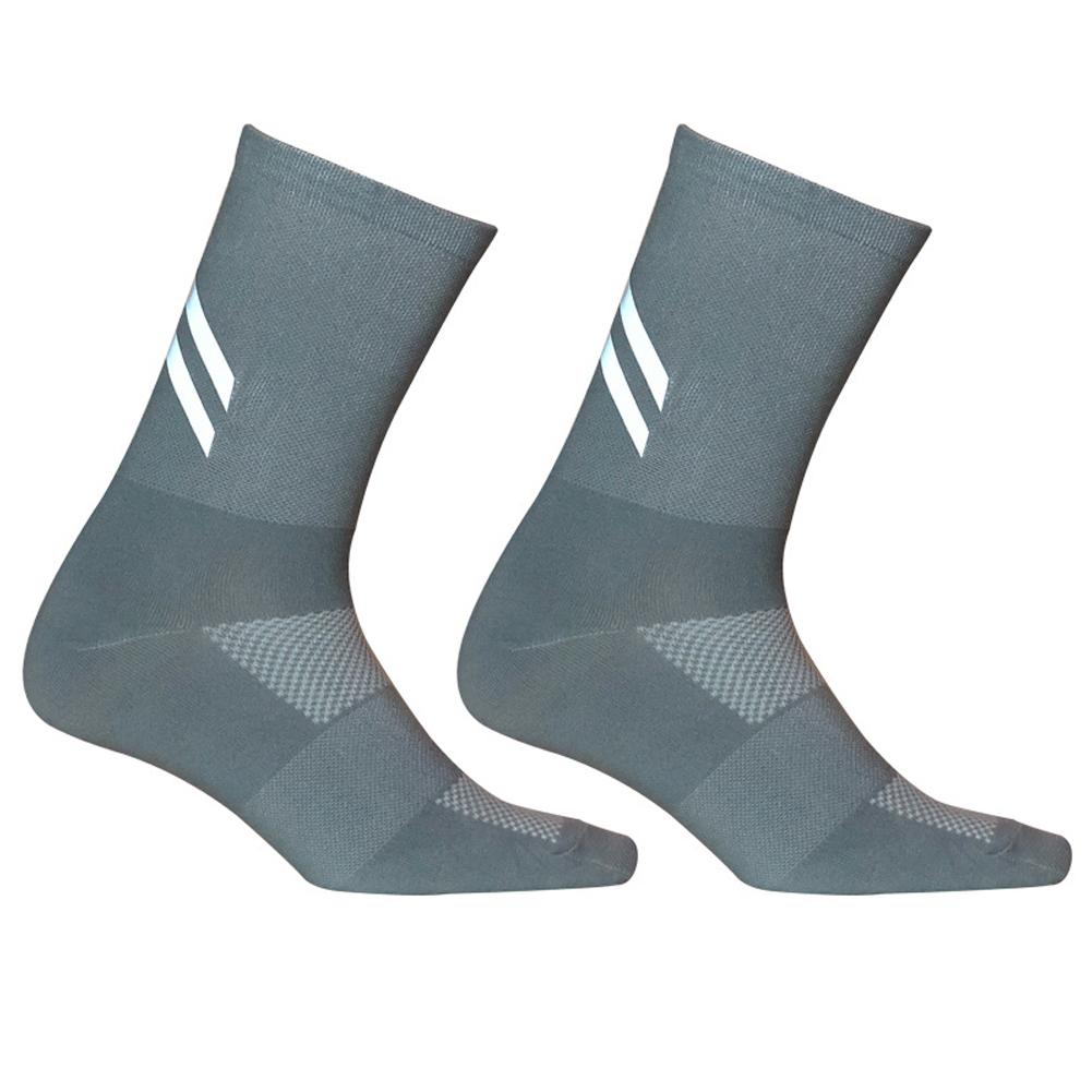 

Reflective Running Socks Cycling Elastic Sport Basketball Sock (Light Grey), 501 Original