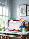 Sunny Day DIY Building Block Photo Frame Kit,Creative Handmade Assembled Photo Frame Handmade Craft Gift Home Tabletop Display Decor