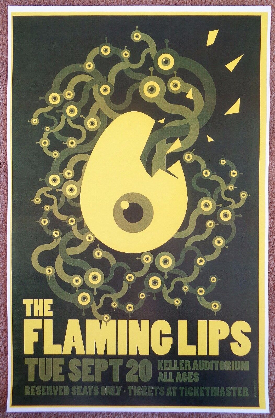 FLAMING LIPS 2011 Gig POSTER Portland Oregon Concert