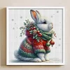 Winter Rabbit-18CT Stamped Cross Stitch 30*30cm/11.81*11.81in