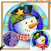 Xmas Snowman - Square AB Drills Diamond Painting(35*35cm)