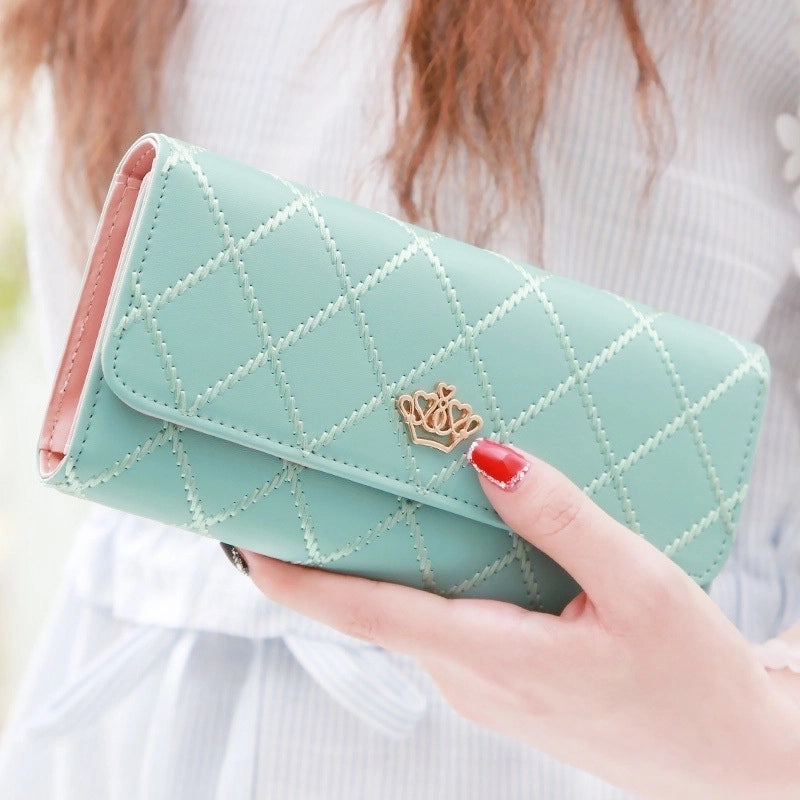 Women’s Plaid Pu Leather Flip Cover Wallets