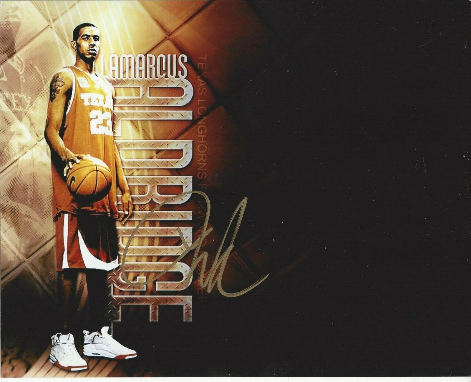 LaMarcus Aldridge Autographed 8x10 Texas Longhorns#S1224