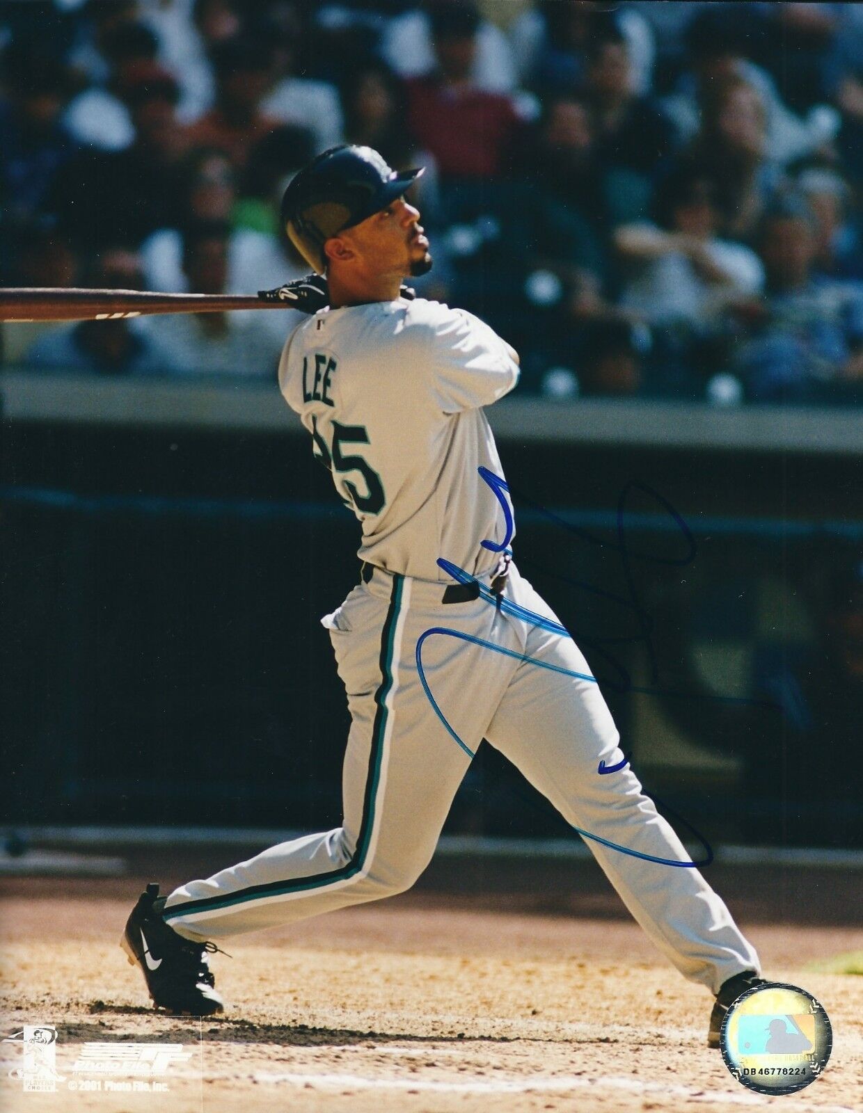 Signed 8x10 DEREK LEE Florida Marlins Autographed Photo Poster painting - COA