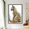 (Big Size)Flowers And Cats - 11CT Counted Cross Stitch - 40*60cm