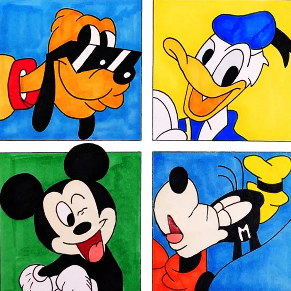 Mickey Mouse Donald Duck 5D Full Diamond Painting Kits DIY Disney