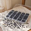 800Pcs 4/6/8/10mm Glass Beads for Jewelry Making Crystal Faceted Jewelry Beads with Holes for Bracelets Necklace Pendants Making Supplies