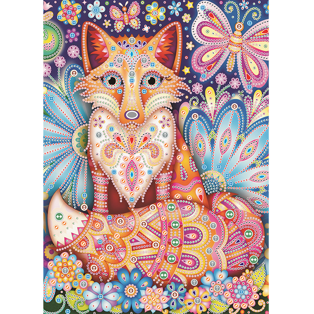

Fox - Special Shaped Diamond Painting - 30*40CM, 501 Original