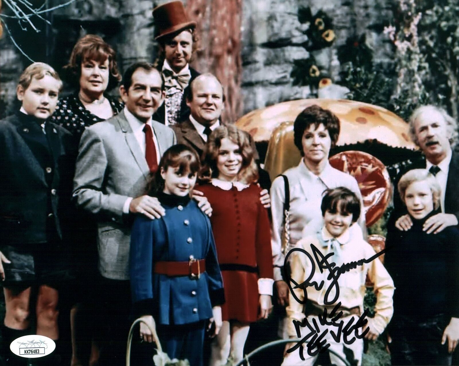 Paris Themmen Willy Wonka 8x10 Photo Poster painting Signed Autographed JSA Certified COA Auto