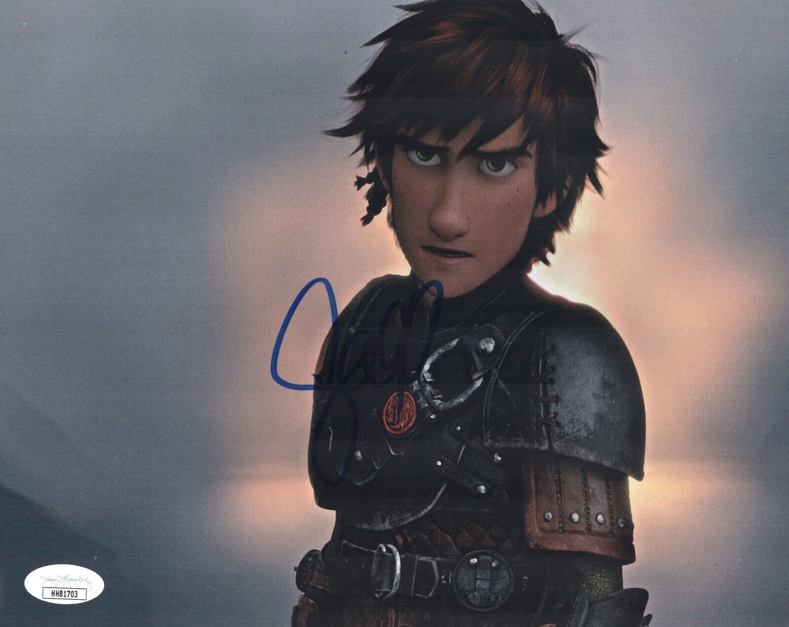 JAY BARUCHEL Signed HOW TO TRAIN YOUR DRAGON 8x10 Photo Poster painting Autograph JSA COA Cert