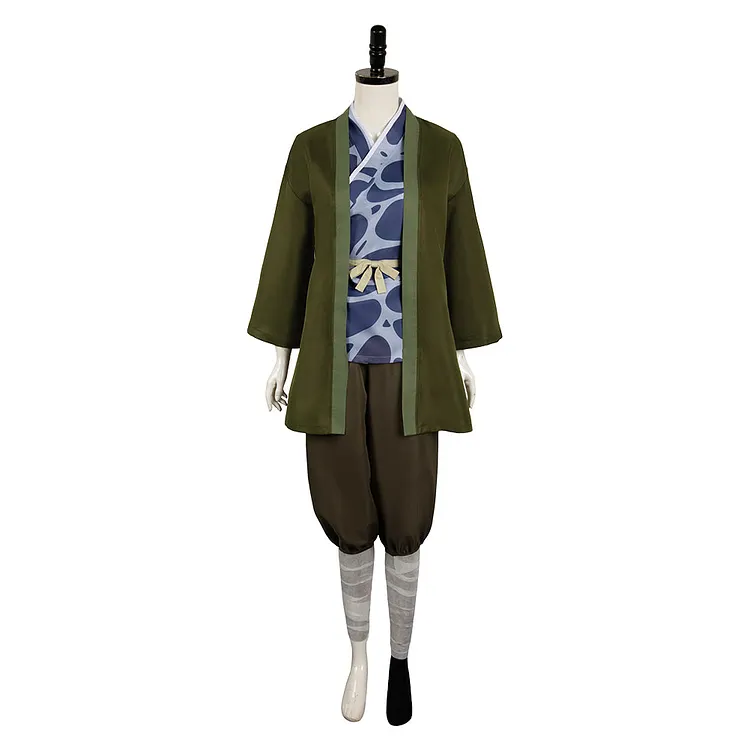 Delicious In Dungeon Izutsumi Green Outfits Cosplay Costume Halloween Carnival Suit
