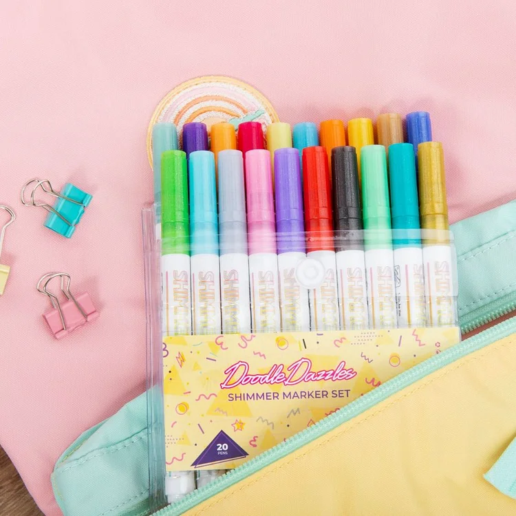 DoodleDazzles Shimmer Marker Set