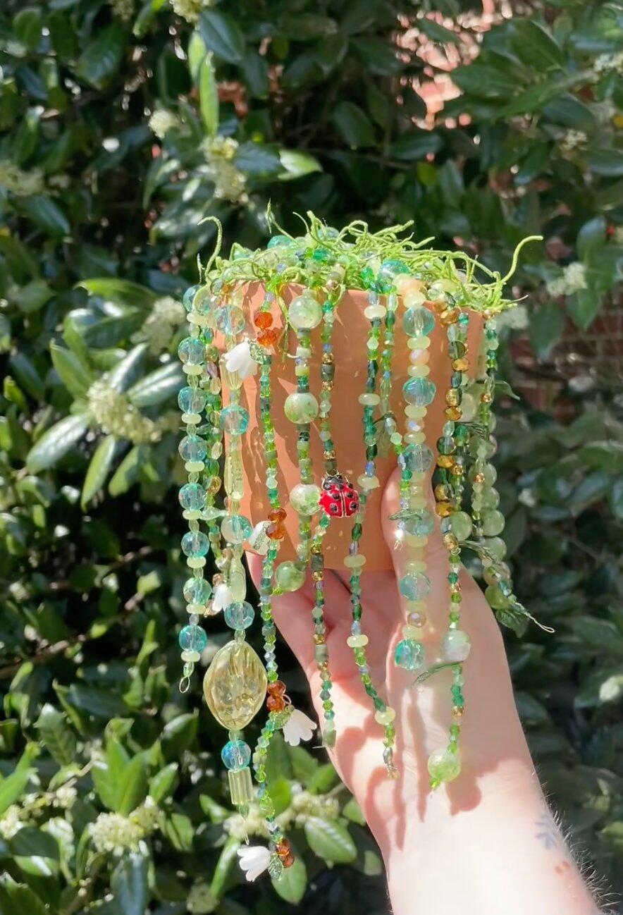 Plant suncatcher window photo note