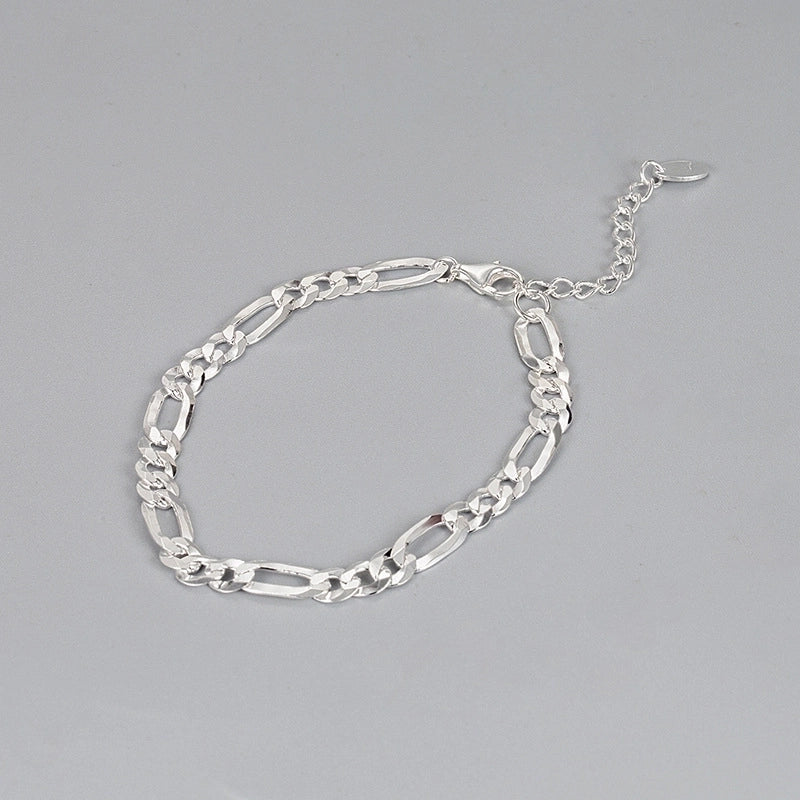 Silver Bracelets Hip-Hop