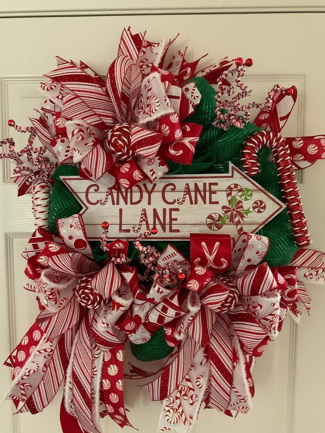 Candy Cane Lane wreath