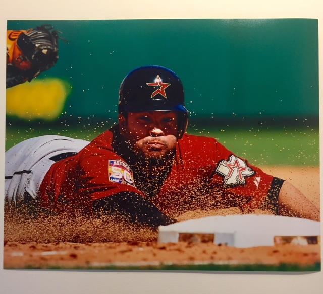 JOSE ALTUVE Houston Astros Head-first Slide 8x10 Photo Poster painting Matte Baseball Photo Poster paintinggraph