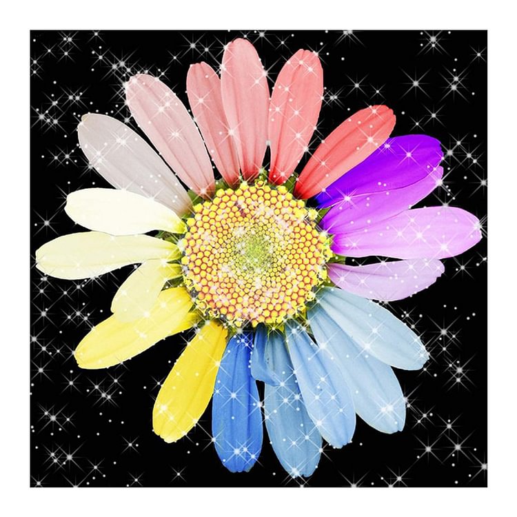 Diamond Painting - Full Round - Colorful Daisies(30*30cm)