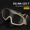 Anti-Fog Goggles Scratch-resistant Motorcycle Goggles Eye Protection for Hunting