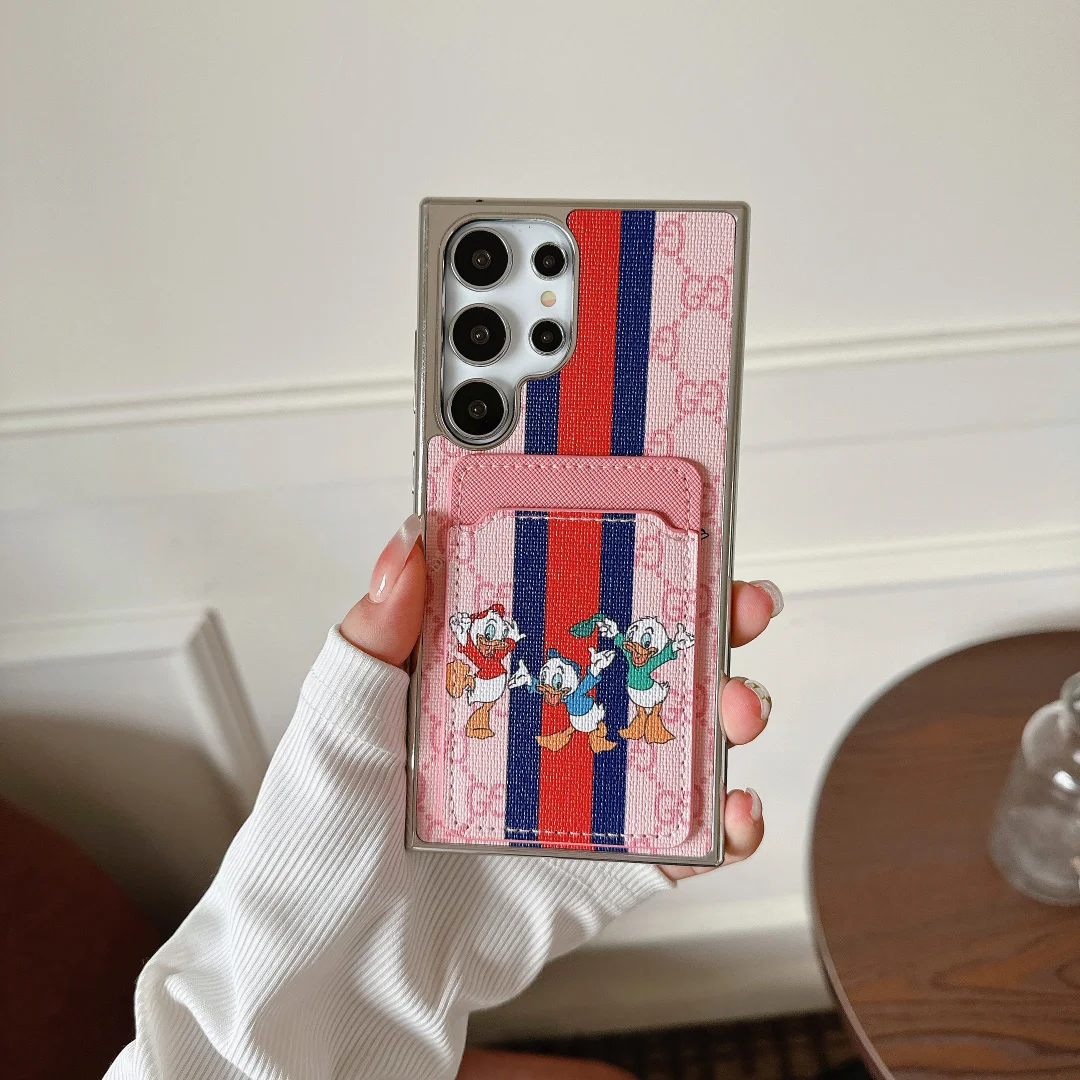 Gucci Gucci Leather Donald Duck Card Slot Samsung Galaxy Phone Apple iPhone Case ProCaseMall