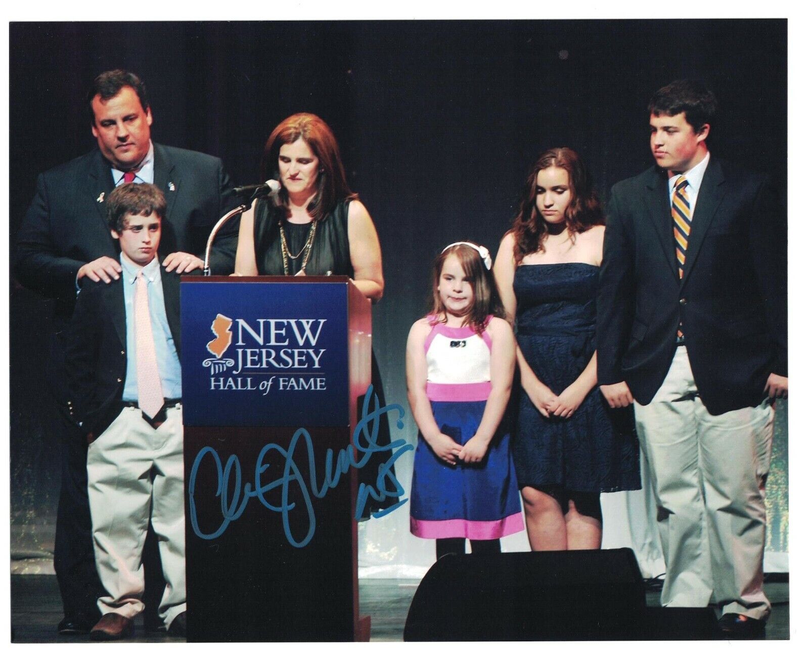 Chris Christie Signed Autographed 8 x 10 Photo Poster painting NJ Governor Commentator C