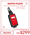 WOYO PL078 EPS Tester For Land Rover & Jaguar Steering Wheel Motor Detector On Bench