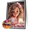 Diamond Painting -DIY Round Drill Sweet Girl(40x50cm)