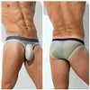 Men's Ultra-Thin Ice Silk Transparent Sexy Low-Rise Briefs