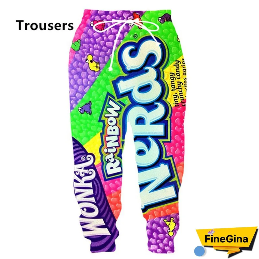 Fashion Nerds Candy Suits Men Women Casual T-Shirt/Sweatshirt/Hoodie/Trousers/Shorts(1Pac)