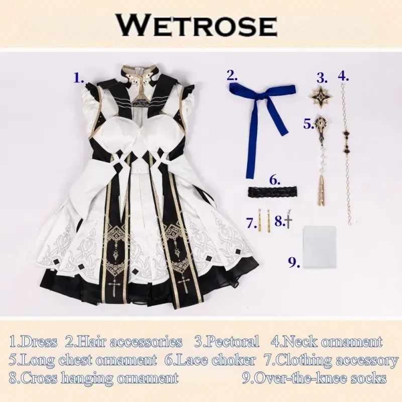 [Wetrose] Pre-Order Honkai Impact 3rd Kallen Kaslana Game Outfit Cosplay Costume 