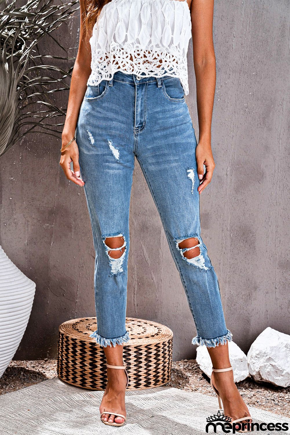 Mid Waist Jeans