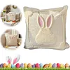 Easter Bunny Accent Pillowcase Cushion Cover for Sofa Bed Living Room Home Decor