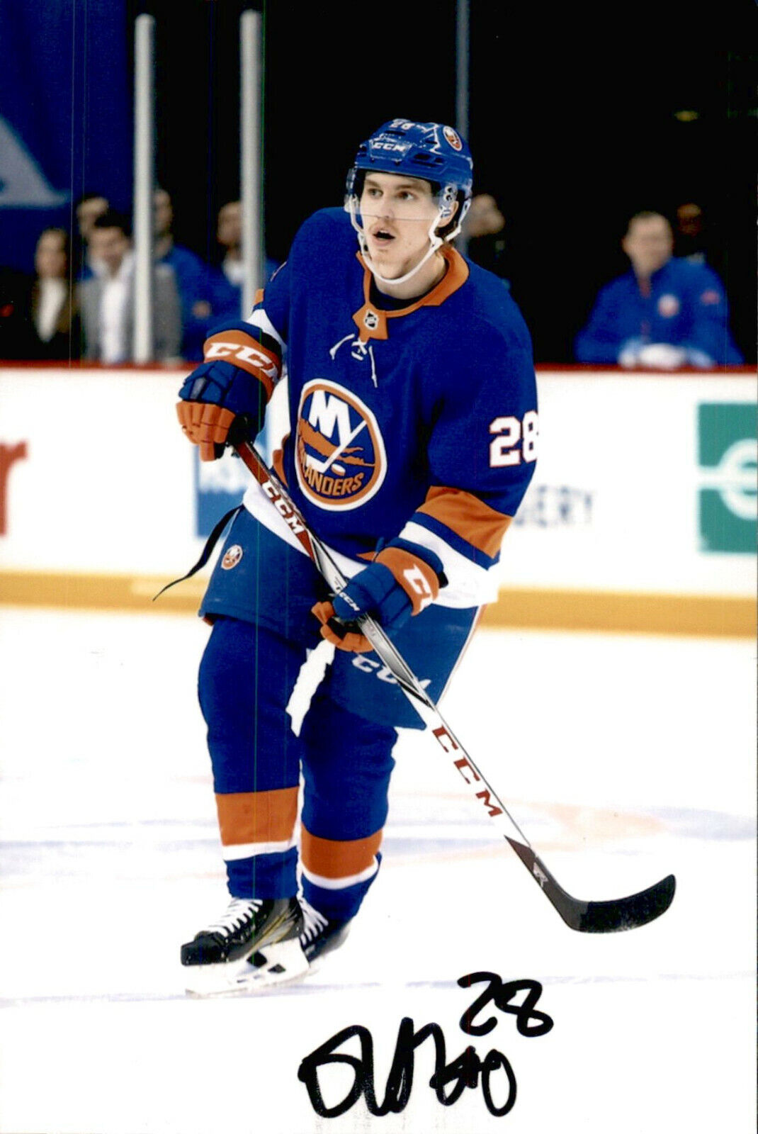 Sebastian Aho SIGNED 4x6 Photo Poster painting NEW YORK ISLANDERS #2