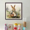 (Multi-Style) Retro Bunny-11CT Stamped Cross Stitch 40*40cm/15.75*15.75in