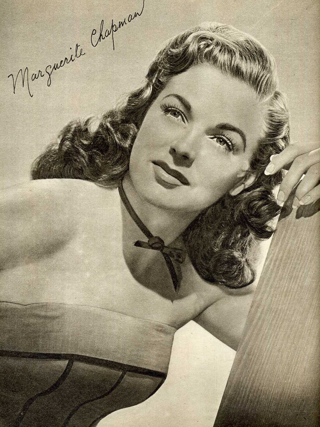 MARGUERITE CHAPMAN Signed Photo Poster paintinggraph - Film Actress - Preprint