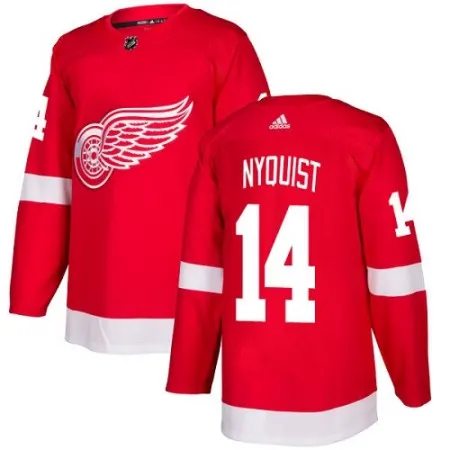 Men's  Detroit Red Wings #14 Gustav Nyquist Red Stitched NHL Jersey