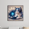 Flowers And Kittens-Full Round Diamond Painting 30*30CM