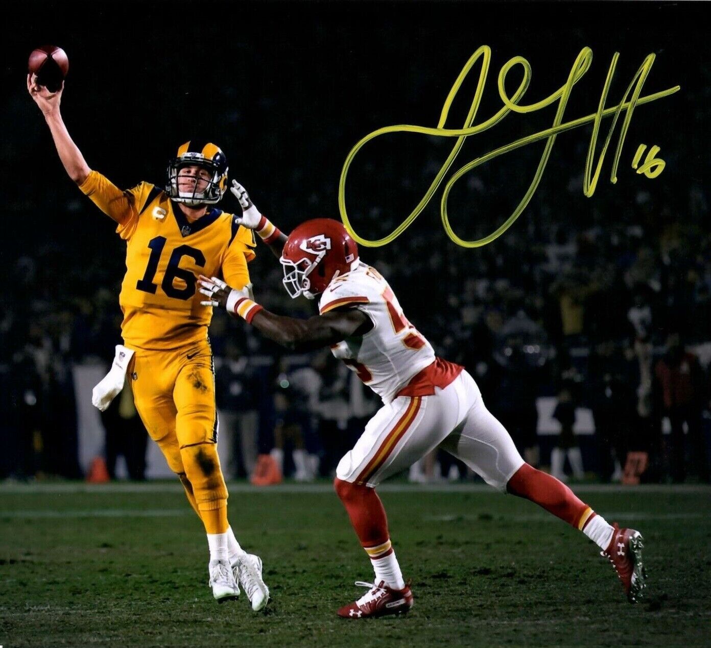 Jared Goff Autographed Signed 8x10 Photo Poster painting ( Rams ) REPRINT ,