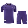 2025/2026 Real Madrid Pre-Match Training Purple Shirt+Shorts 1:1 Thai Quality