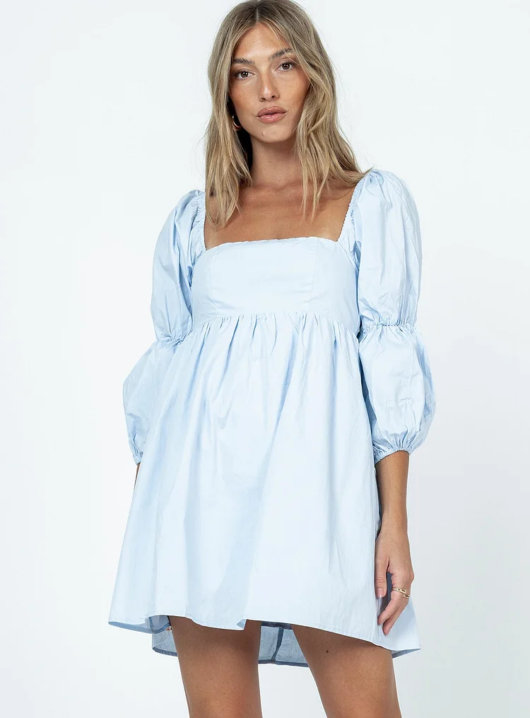 Noha Mini Dress Blue