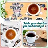 10 STÜCKE Kuh Untersetzer - 5d DIY Handwerk DIY Modeaccessoires