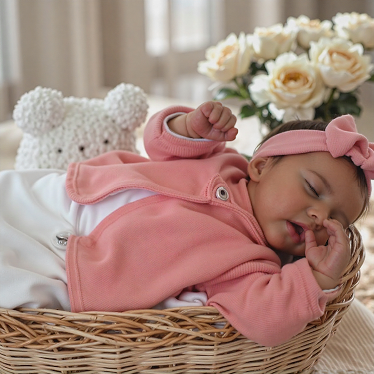 [Heartbeat💖 & Sound🔊] 17'' Real Lifelike Sleeping Halle Silicone Reborn Baby Doll Girl with Coos and "Heartbeat" Rebornartdoll® RSAW-Rebornartdoll®