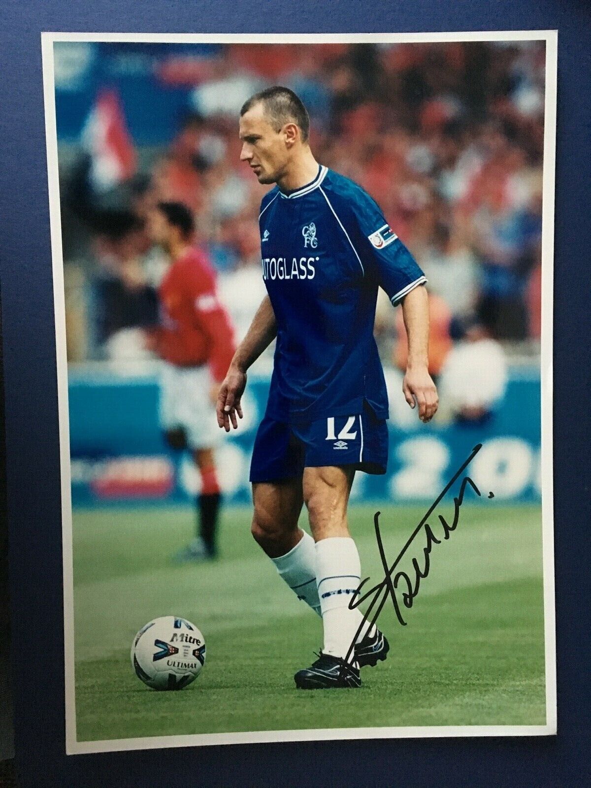 MARIO STANIC - FORMER CHELSEA FOOTBALLER - EXCELLENT SIGNED Photo Poster painting