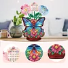 2026 Calendar DIY Diamond Art Kit Butterfly Wooden Diamond Painting Calendar
