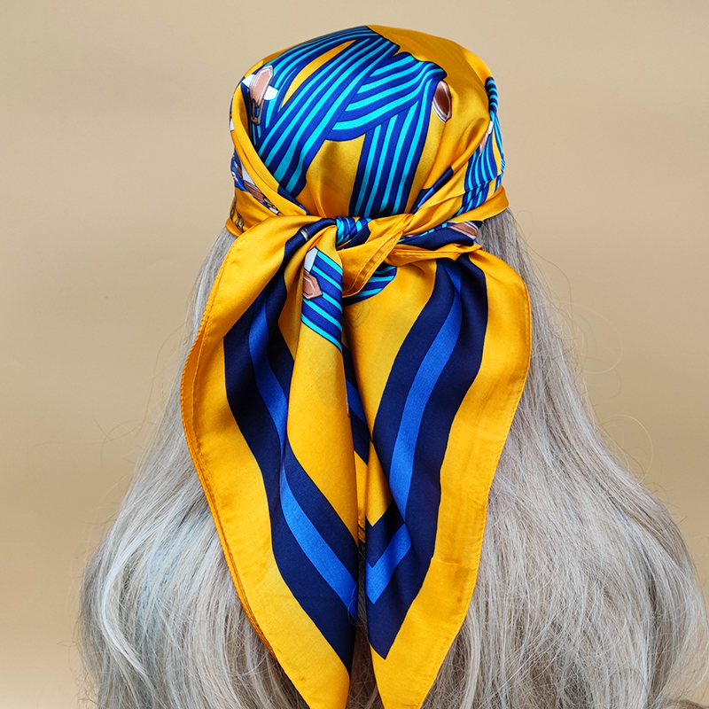 Wheelsraw costumes for women hot Bufandas cuadradas de lujo de 70x70cm para mujer, pañuelo de diseño Popular para la cabeza, Hijab de seda con protector solar de nuevo estilo, pañuelo de playa para las cuatro estaciones 2025