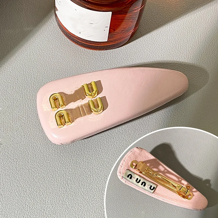 Fashionable Letter Spring Clip Net Red Same As Side Bangs Clip High Top Hair Band Live Broadcast Blogger