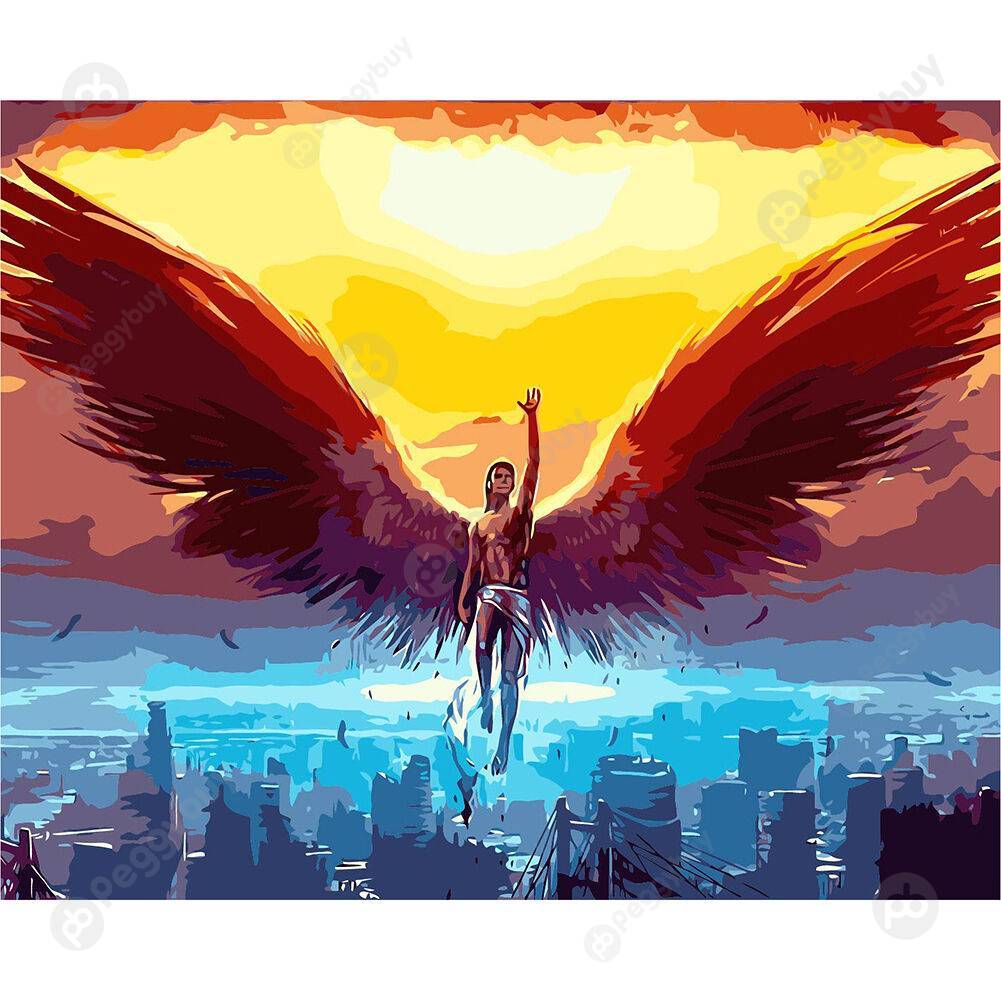 

40*50CM Paint By Numbers-Wings Man, 501 Original
