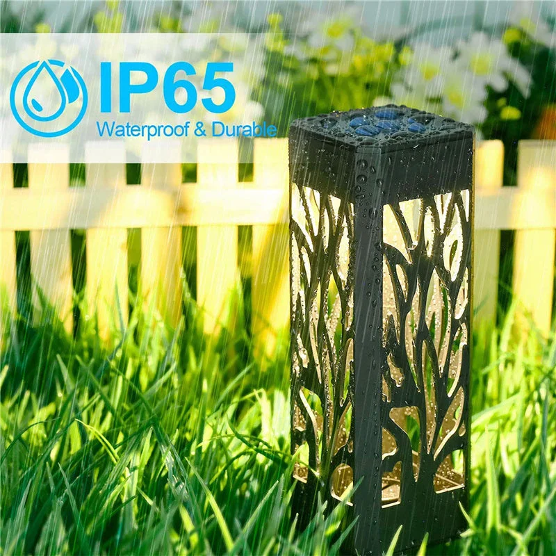 Solar Powered LED Garden Lights, Waterproof Solar Pathway Lights  Outdoor Garden decor For Yard