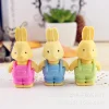 20PCS Creative Cartoon Rabbit Erasers for Kids Student Office Exam Stationery Easter Gift